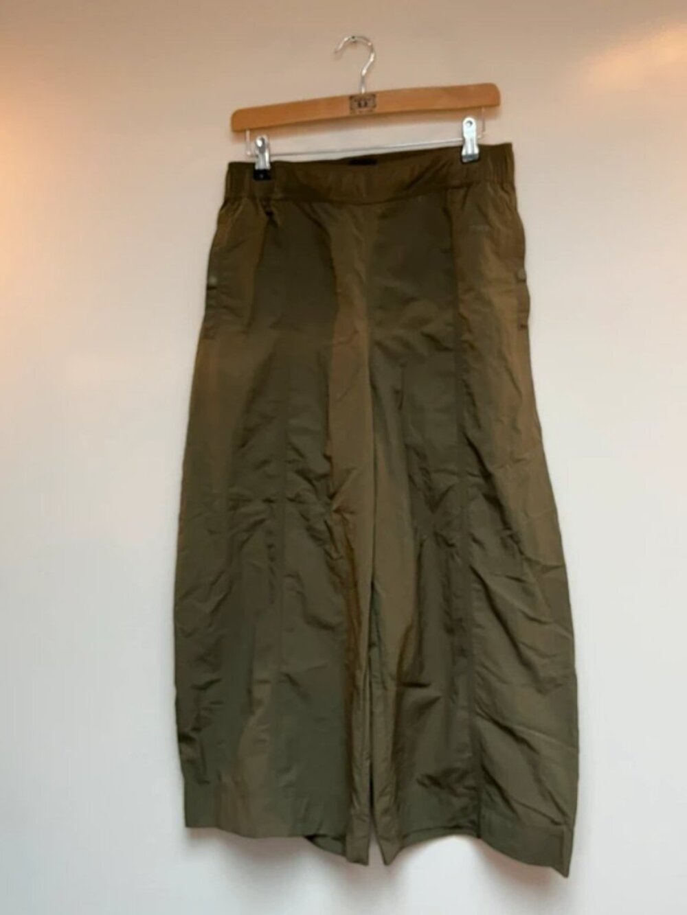 Finisterre Women’s Wide Leg Olive Trousers Size 12